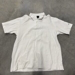 Nike XL Men's Collared Polo Shirt‎ White